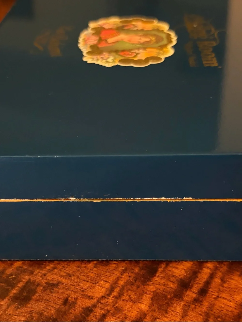 Upcycled Aging Room La Bohème Cigar Box Jewelry Organizer Box, Black Interior